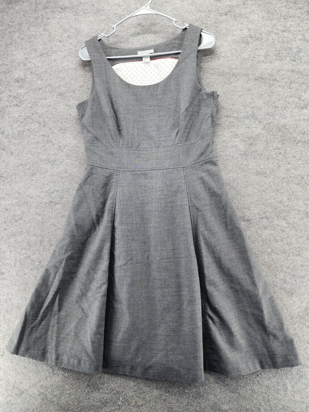 H&M Dress Womens 10 Sleeveless Gray Fit Flare
